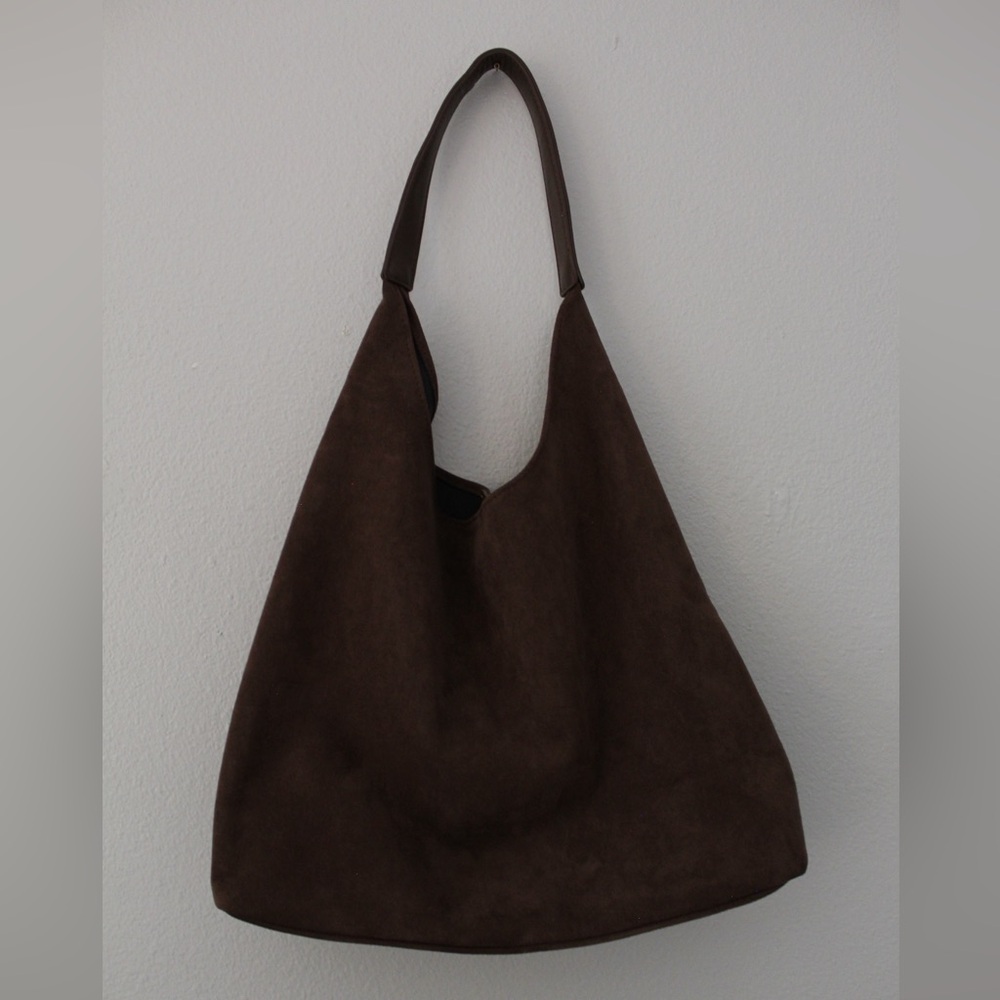 Elegant Brown Suede Women's Bag